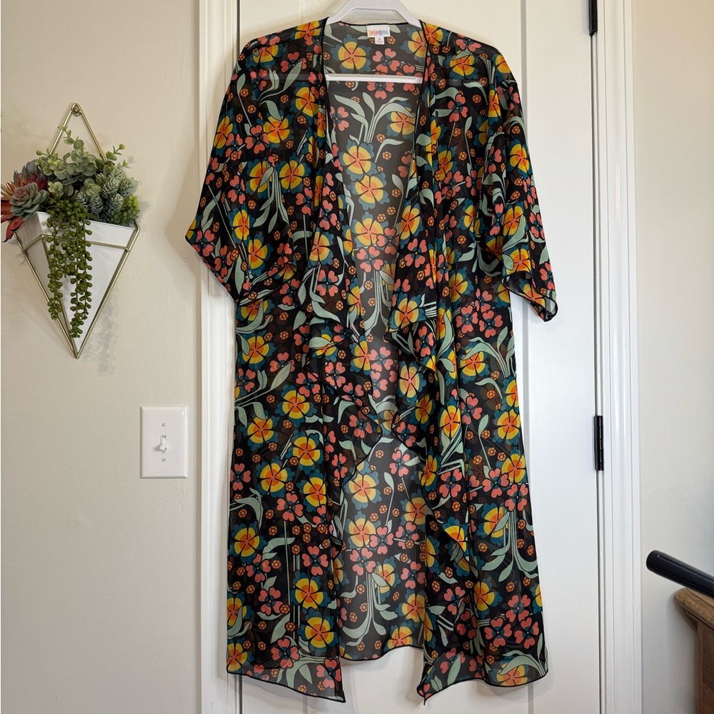 LuLaRoe Floral Duster Kimono